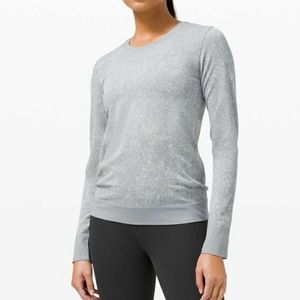 Lululemon Swiftly Breathe Long SleeveFloral Fauna Rhino Grey / Vapor 8